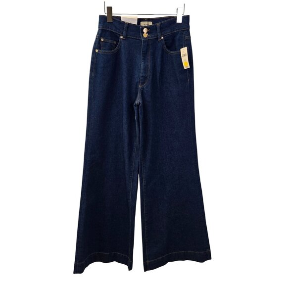 NWT DL1961 Hepburn Extra Wide Leg High Rise Jeans Size 27 - Picture 1 of 8
